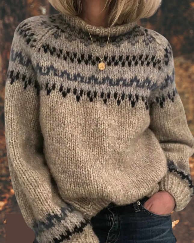 Astrid™ | Damen Nordic Strickpullover