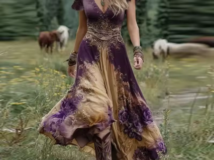 Florenza™ - Elegantes und Fließendes Blumenkleid