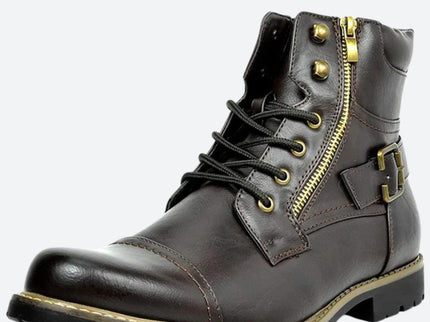 Elegante Motorradstiefel aus echtem Leder - Raven