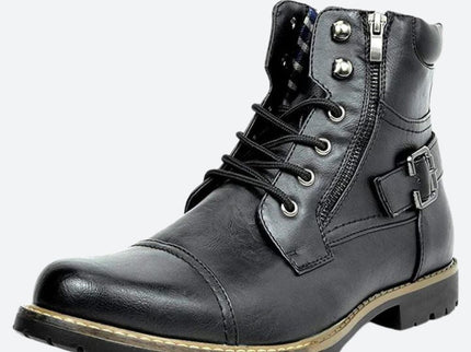 Elegante Motorradstiefel aus echtem Leder - Raven