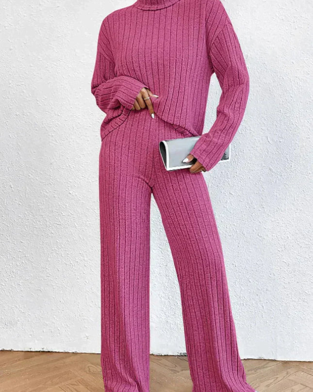 Strickhose und Rollkragenpullover für Frauen