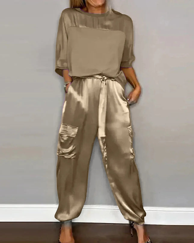 Satin Zweiteiliges Lounge Set