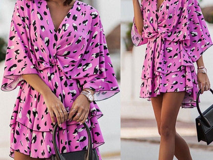 Minikleid mit V-Ausschnitt