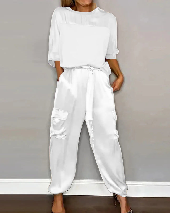 Satin Zweiteiliges Lounge Set