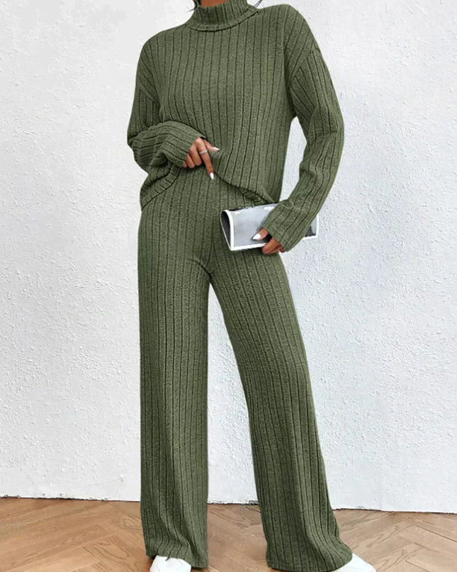 Strickhose und Rollkragenpullover für Frauen