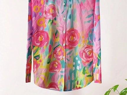 Astrid | Farbenfrohe Musterbluse