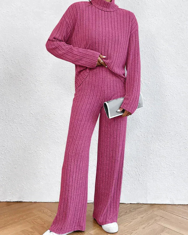 Strickhose und Rollkragenpullover für Frauen