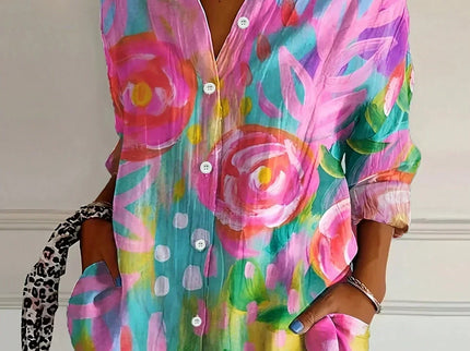 Shielo | Bluse mit abstraktem Muster