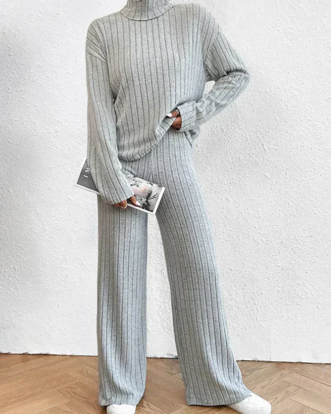 Strickhose und Rollkragenpullover für Frauen