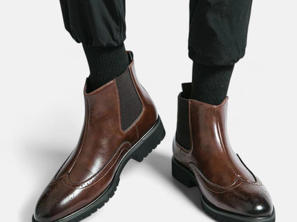 Marzio™ | Elegante Chelsea-Stiefel für Herren aus Kunstleder