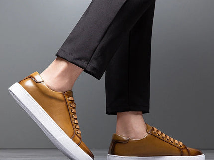David™ - Herren Turnschuhe aus Leder