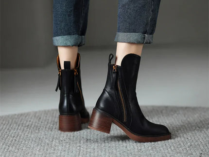 Grazia | Elegante Stiefeletten mit Blockabsatz