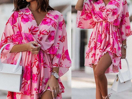 Minikleid mit V-Ausschnitt