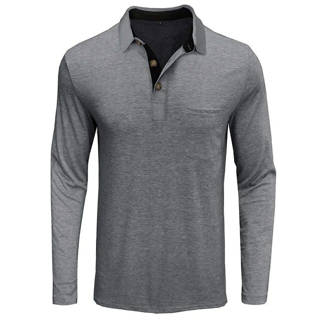 Jörg™ | Herren Langarmshirt in Unifarbe
