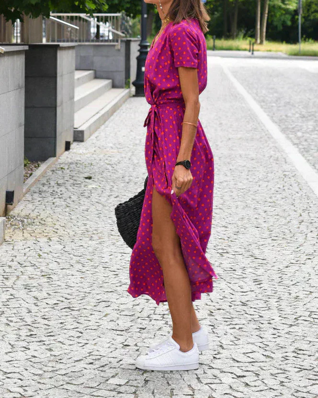 Jorlyn™ - Elegantes Kleid mit V-Ausschnitt und figurbetonter Passform
