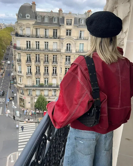 Pauline™ - Übergrößen-Lederjacke