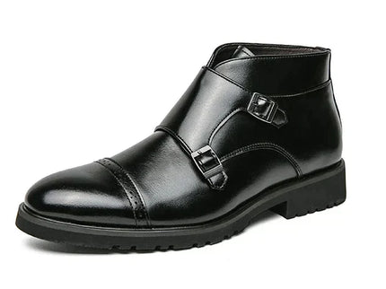 Parker | Kunstläder Doppel-Monk-strap Stiefel