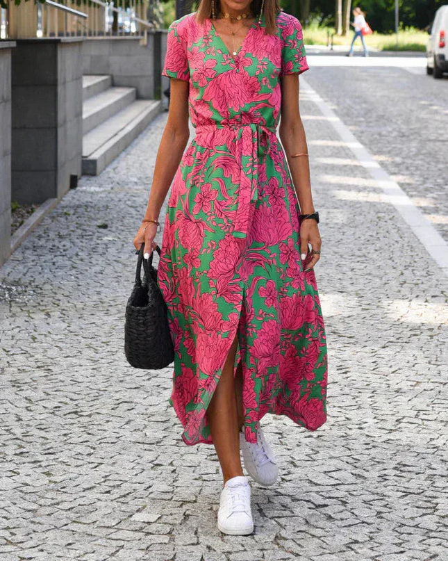 Jorlyn™ - Elegantes Kleid mit V-Ausschnitt und figurbetonter Passform