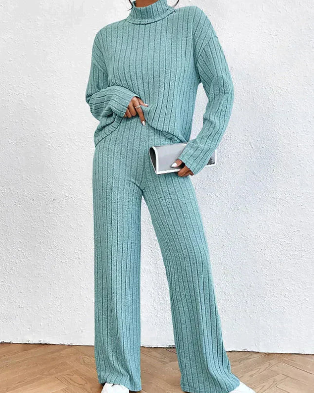 Strickhose und Rollkragenpullover für Frauen