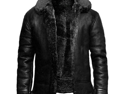René™ - Moderne Leder- und Wolljacke