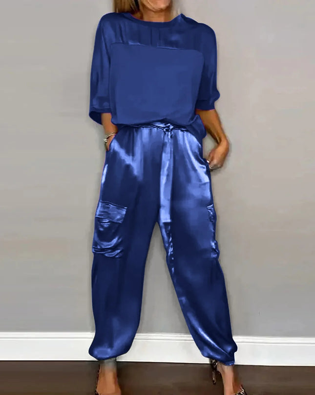 Satin Zweiteiliges Lounge Set