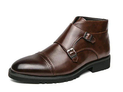 Parker | Kunstläder Doppel-Monk-strap Stiefel