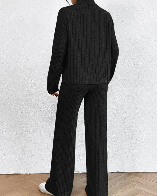 Strickhose und Rollkragenpullover für Frauen