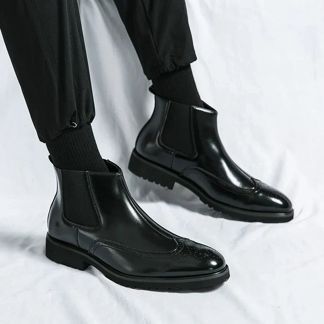Dwight | Kunstläder Chelsea-Stiefel