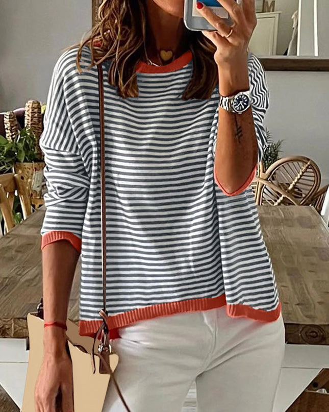 Charlotte - Modischer gestreifter Pullover für einen trendigen Look