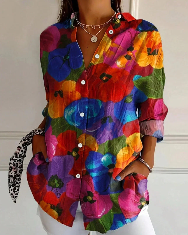 Shielo | Bluse mit abstraktem Muster