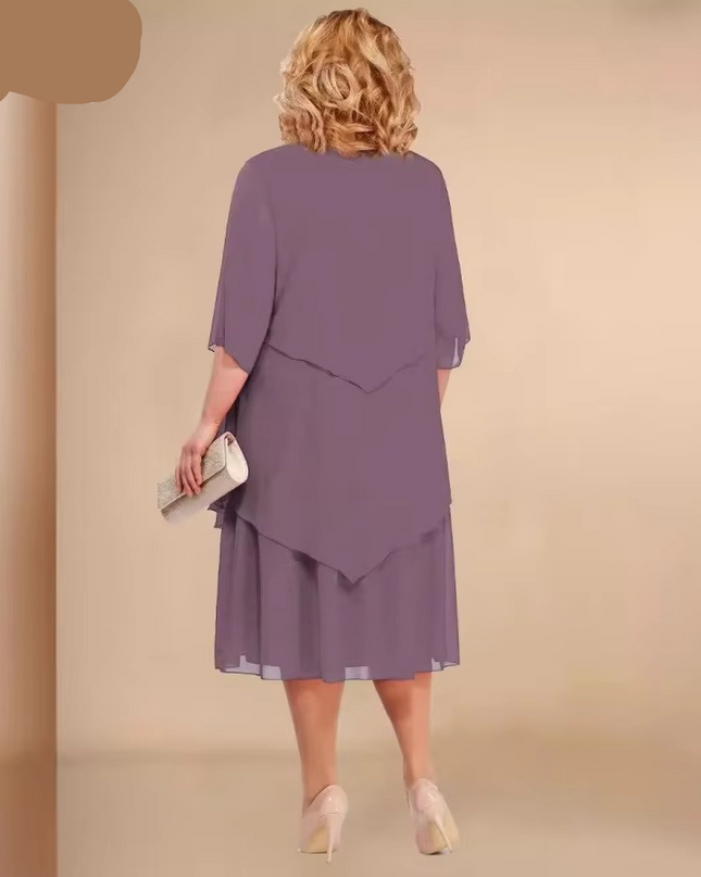Elegantes Chiffonkleid mit Lagenlook