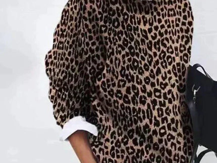 Olive - Stylischer geblümter Pullover für einen eleganten Look