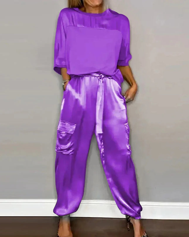 Satin Zweiteiliges Lounge Set