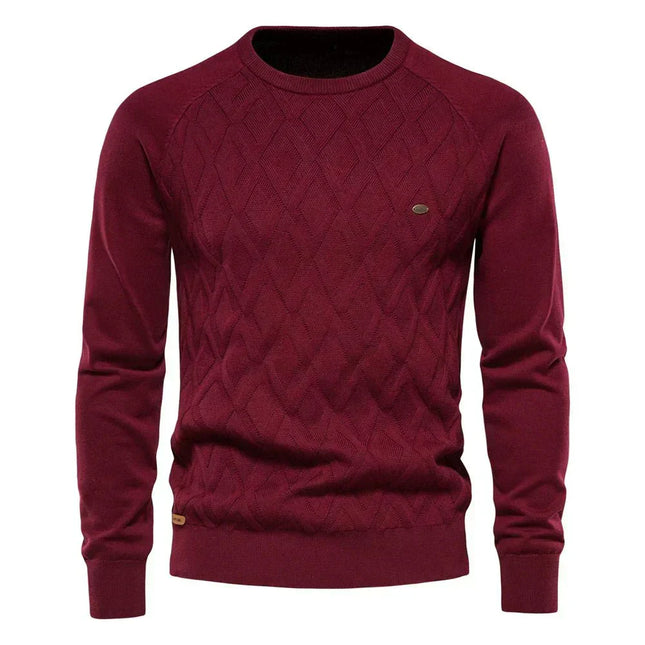 Theodor | Herrenpullover mit Rautenmuster