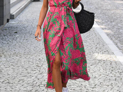Jorlyn™ - Elegantes Kleid mit V-Ausschnitt und figurbetonter Passform