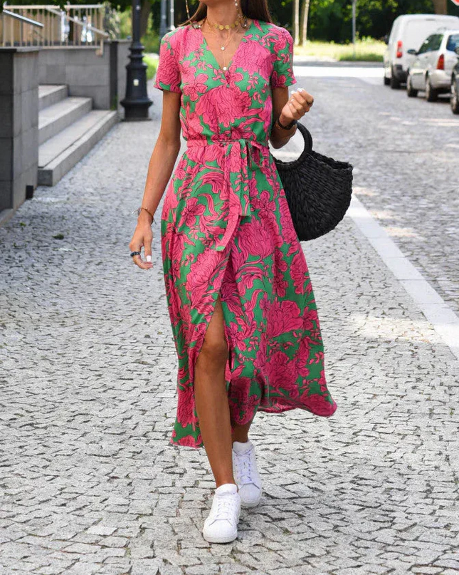 Jorlyn™ - Elegantes Kleid mit V-Ausschnitt und figurbetonter Passform