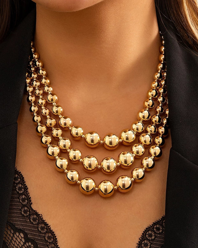 Camille - Elegantes Pelline-Halsketten-Set für die trendbewusste Frau
