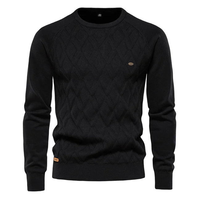 Theodor | Herrenpullover mit Rautenmuster