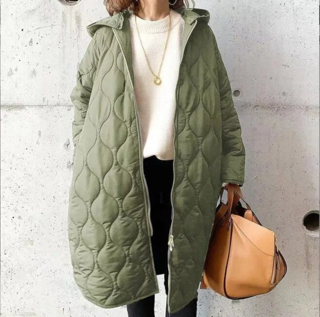 Neu Lässiger Parka-Mantel mit Kapuze aus Argyle [Letzter Tag Rabatt]