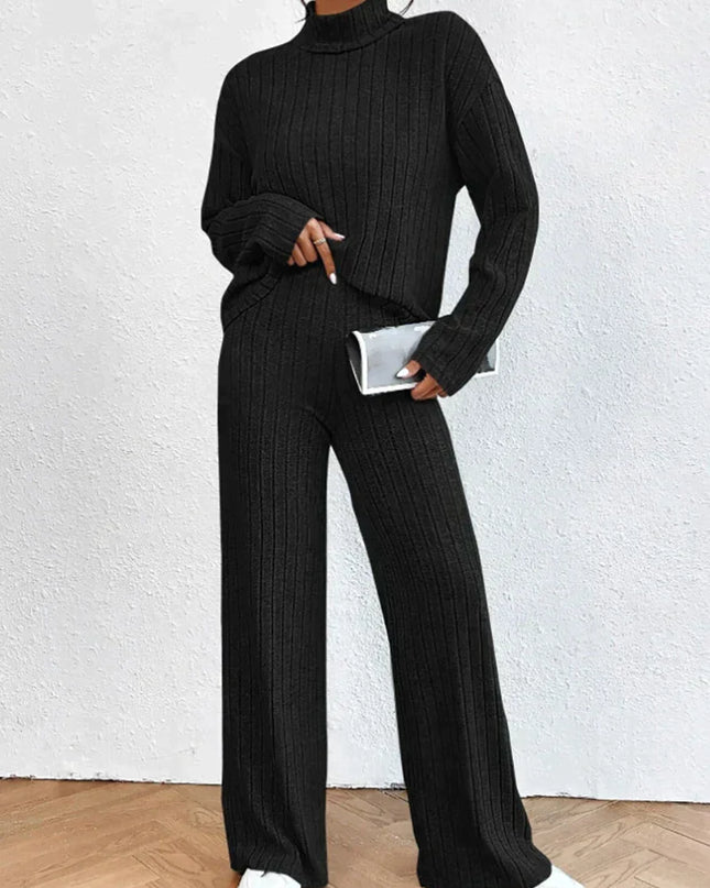 Strickhose und Rollkragenpullover für Frauen