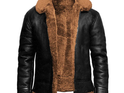 René™ - Moderne Leder- und Wolljacke