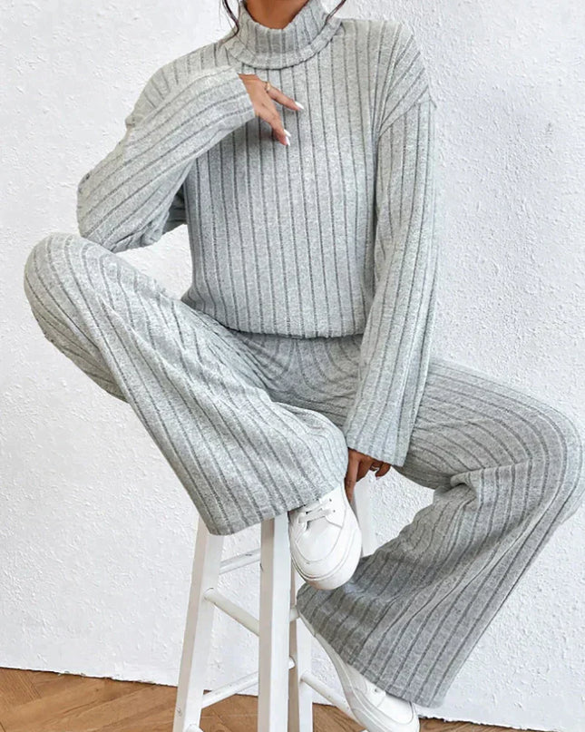 Strickhose und Rollkragenpullover für Frauen