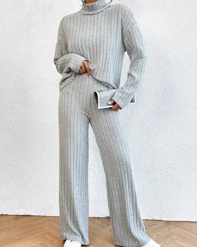 Strickhose und Rollkragenpullover für Frauen