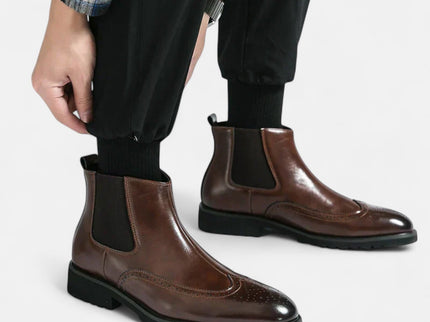 Marzio™ | Elegante Chelsea-Stiefel für Herren aus Kunstleder