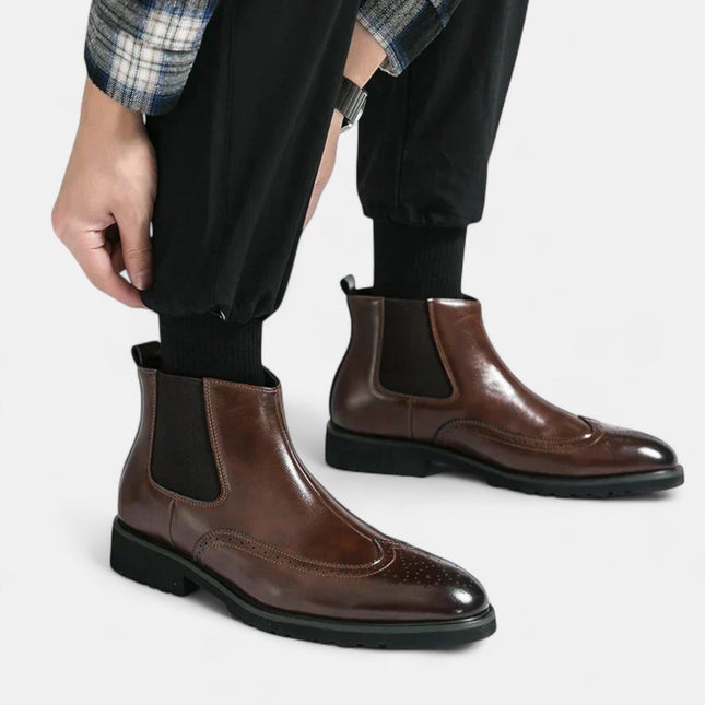 Marzio™ | Elegante Chelsea-Stiefel für Herren aus Kunstleder