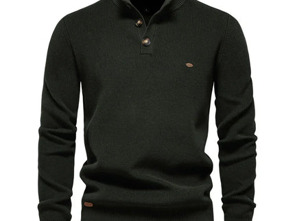 Konrad | Stilvoller Herrenpullover mit Knopfdesign