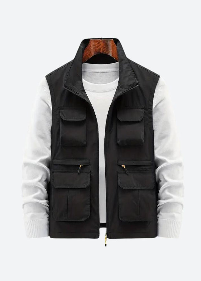 Stylische Herrenweste mit praktischen Reißverschlusstaschen - Sid