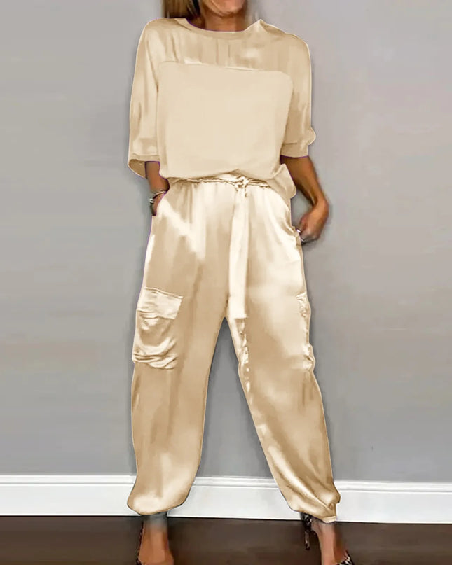 Satin Zweiteiliges Lounge Set