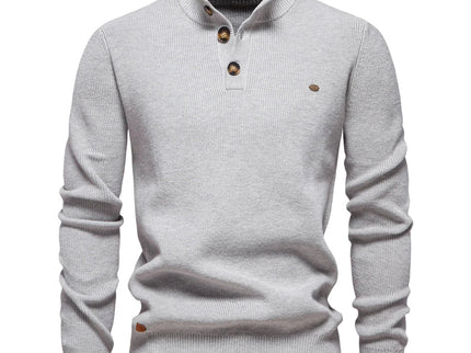 Konrad | Stilvoller Herrenpullover mit Knopfdesign