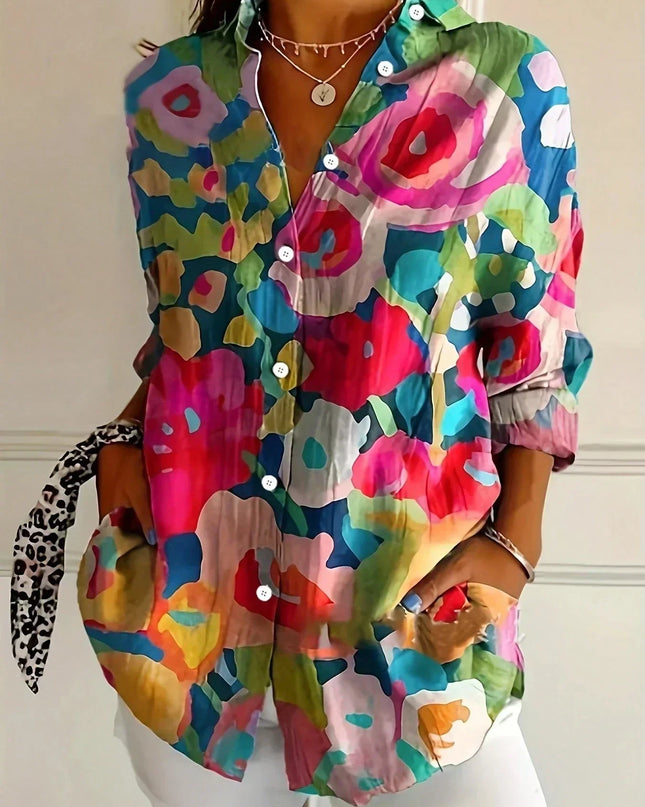 Ashtrid | Bunte Musterbluse